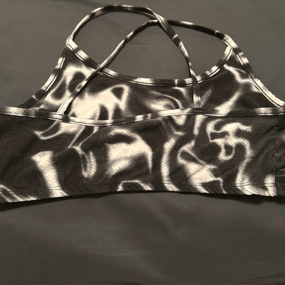 No Boundaries Black and White Sports Bra
